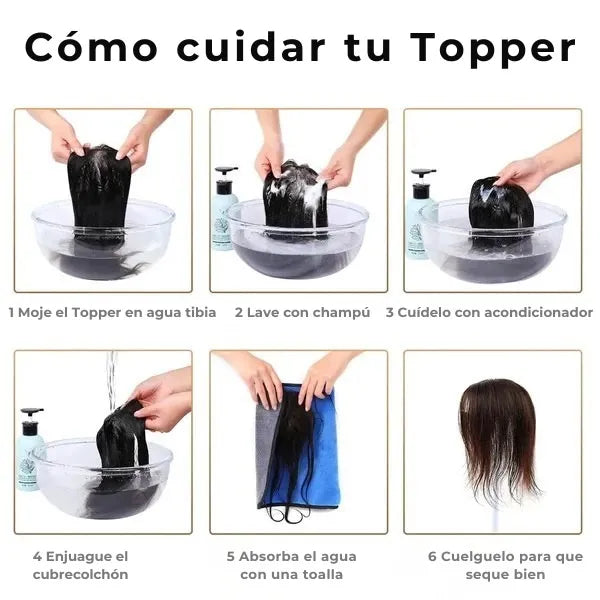 ¿Poco cabello o poco volumen en la parte superior?