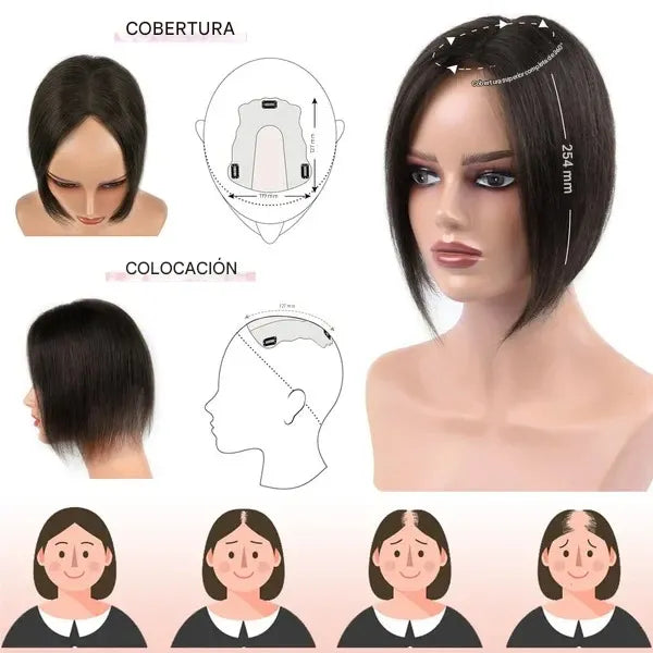 ¿Poco cabello o poco volumen en la parte superior?