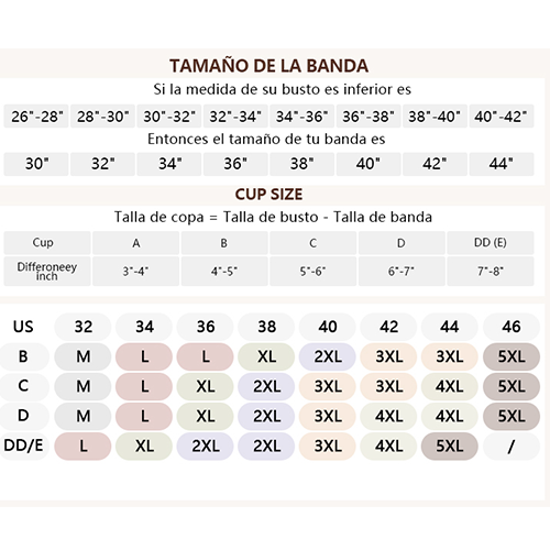 ¡Siéntete cómoda y realza tu busto!